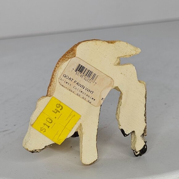Vintage Goat Figurine Fawn White By Corlett Collectables - Picture 5 of 8